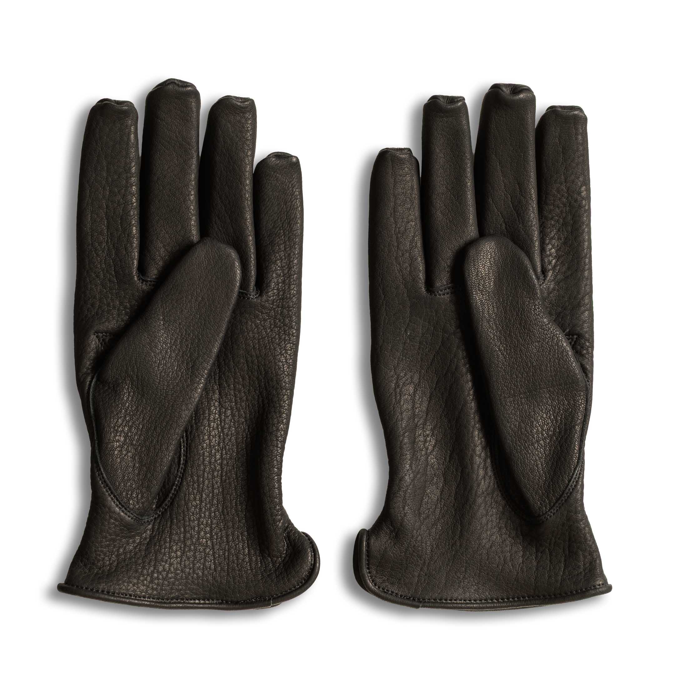 Y'2 Leather YG-01 Deerskin Leather Gloves Black-Gloves-Clutch Cafe