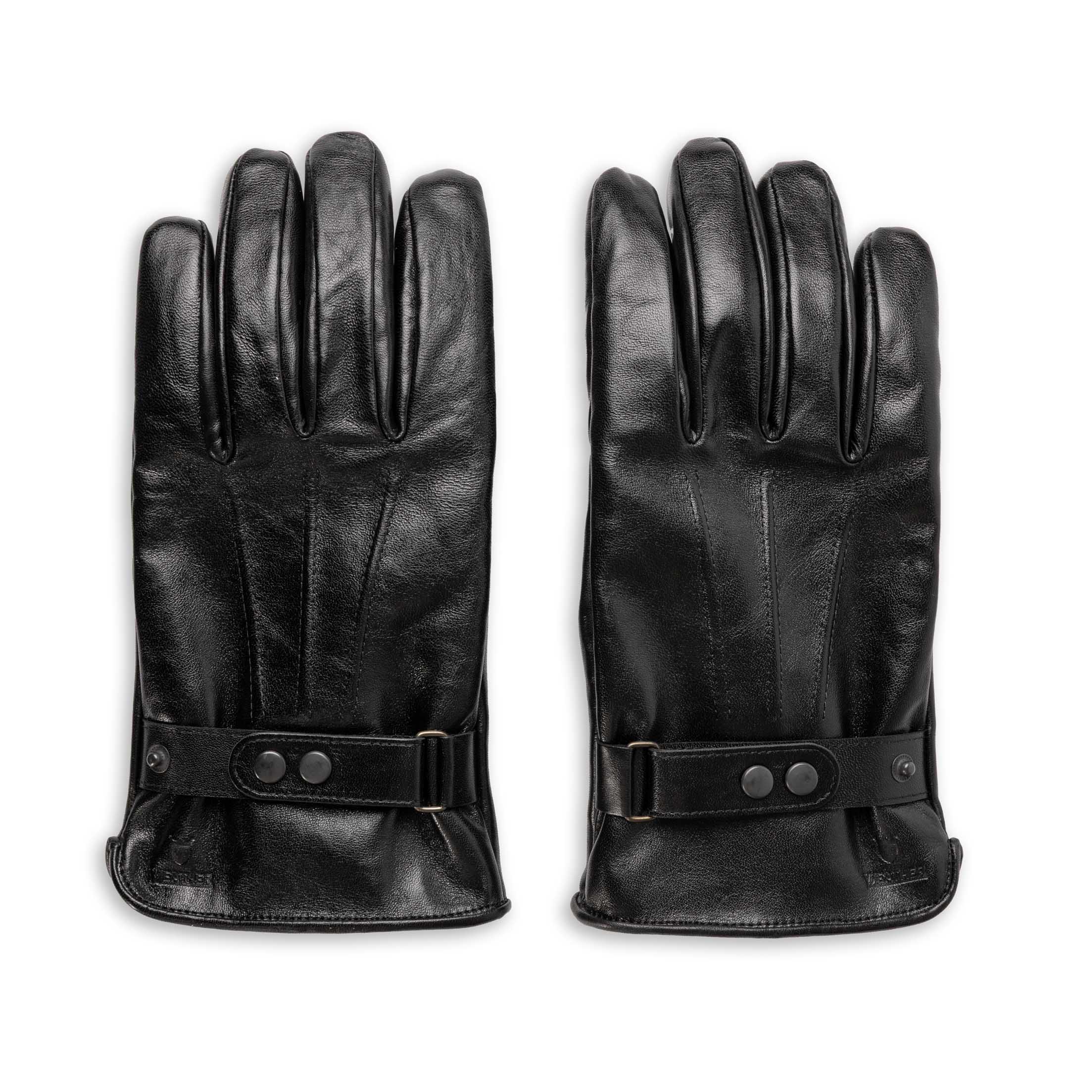 Y'2 Leather YG-03 Horsehide Leather Long Gloves Black-Gloves-Clutch Cafe