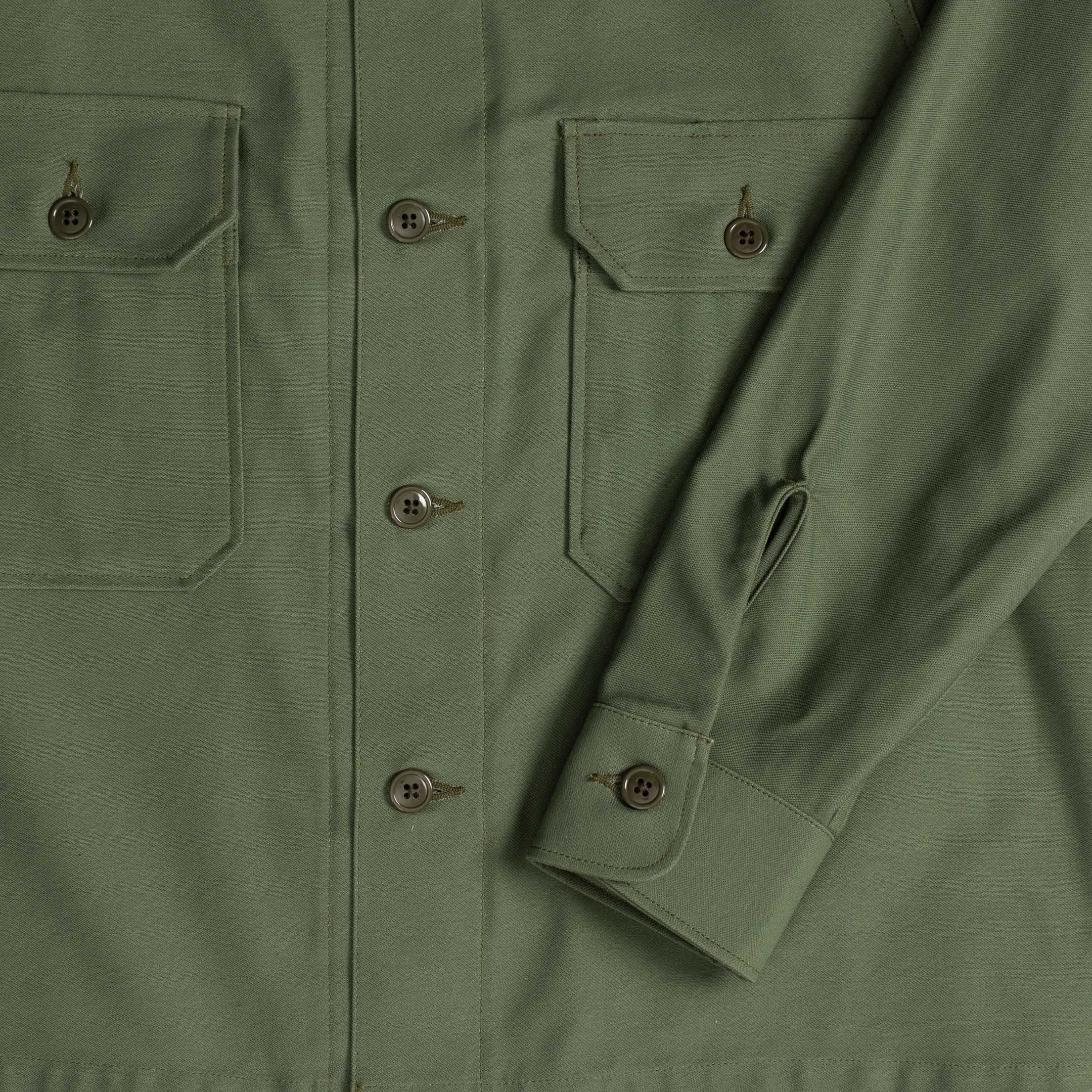 Yankshire 1952 Field Shirt Vintage Sateen Olive-Shirt-Clutch Cafe