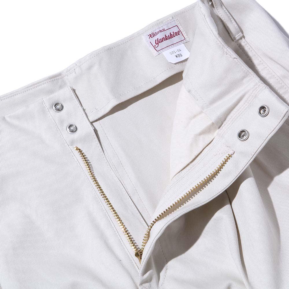 Yankshire C1950 Peg Top Chino Trousers Stone-Chinos-Clutch Cafe