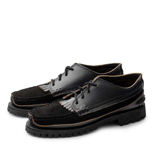 Yuketen Semi Handsewn Maine Guide Ox DB w/Kiltie Black-Shoes-Clutch Cafe