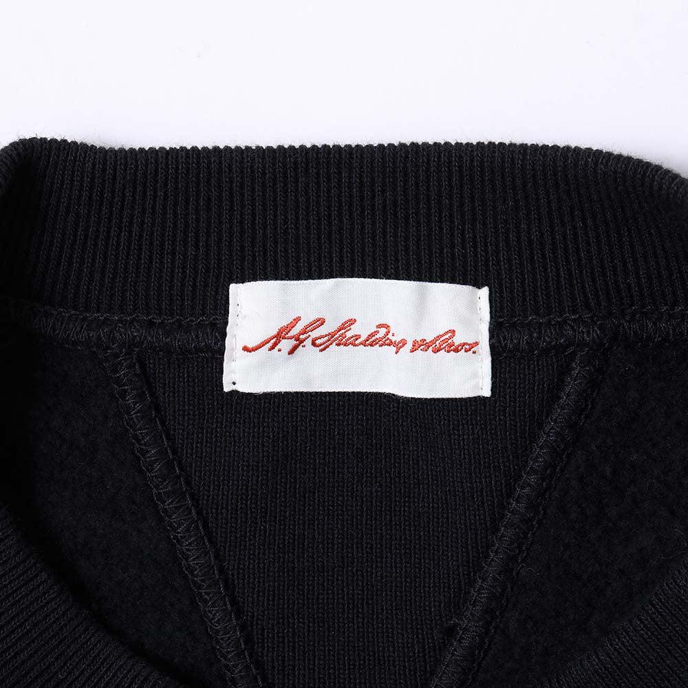A.G. Spalding & Bros Double 'V' Training Shirt Black-Sweatshirt-Clutch Cafe