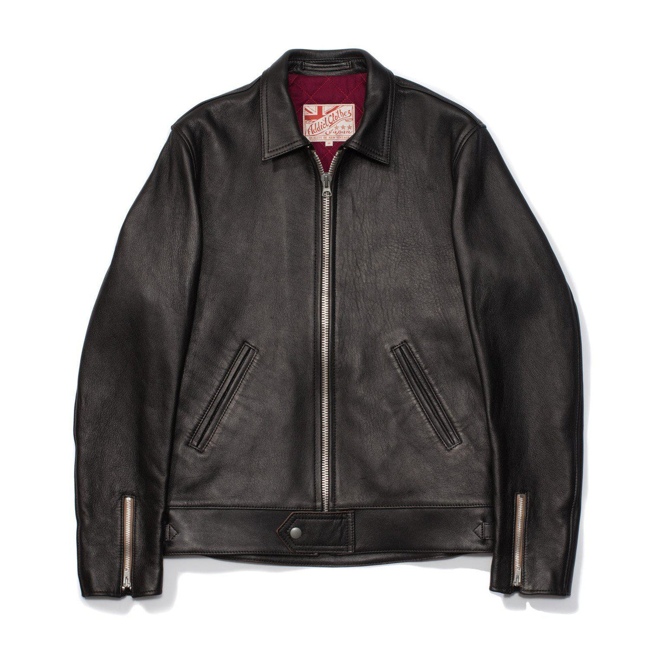Addict AD Sheepskin Leather Jacket Black – Clutch Cafe
