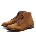 Alden Plain Toe Boot Snuff Calf Suede 4511HC-Boots-Clutch Cafe