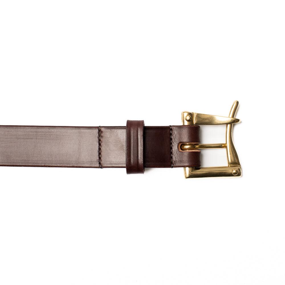 Allevol 1 1/4 Quick Release Belt Chestnut x Brass-Belt-Clutch Cafe