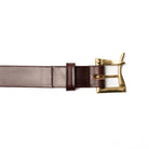 Allevol 1 1/4 Quick Release Belt Chestnut x Brass-Belt-Clutch Cafe