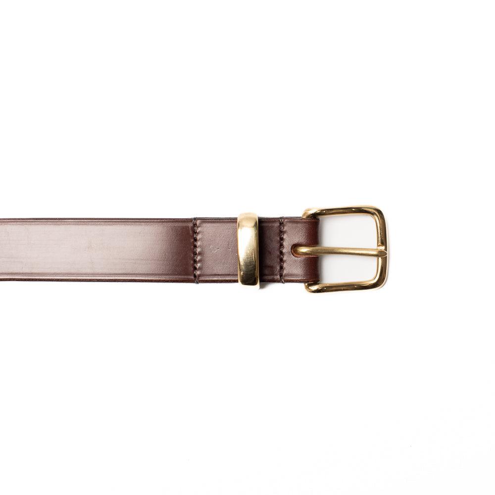 Allevol Broughton Belt Chestnut x Brass-Belt-Clutch Cafe