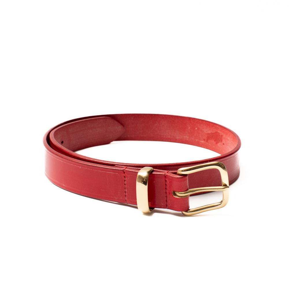Allevol Broughton Belt Red x Brass-Belt-Clutch Cafe