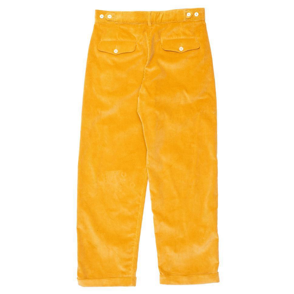 Allevol Brunell Brisbane Moss Corduroy Mustard-Trousers-Clutch Cafe