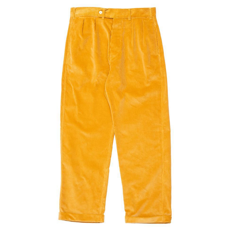 Allevol Brunell Brisbane Moss Corduroy Mustard-Trousers-Clutch Cafe