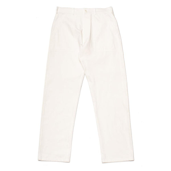 Allevol Ernest Utility Trousers Brilliant White-Trousers-Clutch Cafe