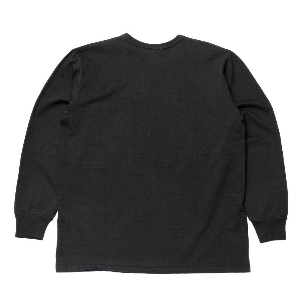 Allevol Heavy Duty Crew Neck Square Pocket L/S T-shirt Black-T-Shirt-Clutch Cafe