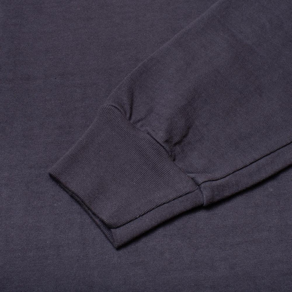 Allevol Heavy Duty Crew Neck Square Pocket L/S T-shirt Navy-T-Shirt-Clutch Cafe