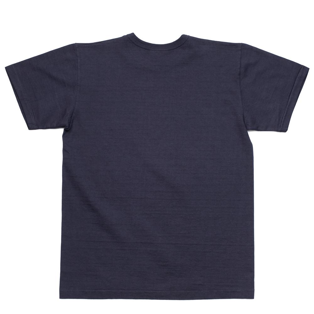 Allevol Heavy Duty Crew Neck Square Pocket T-shirt Navy-T-shirt-Clutch Cafe