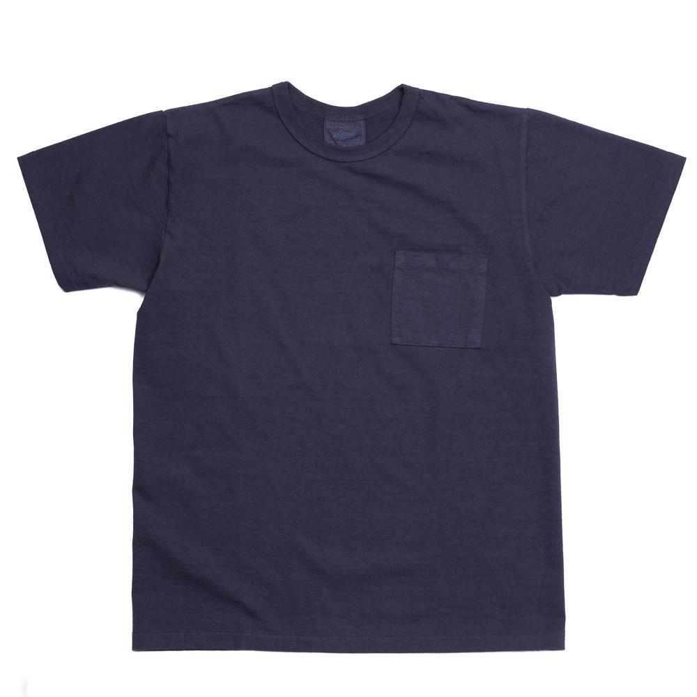 Allevol Heavy Duty Crew Neck Square Pocket T-shirt Navy-T-shirt-Clutch Cafe