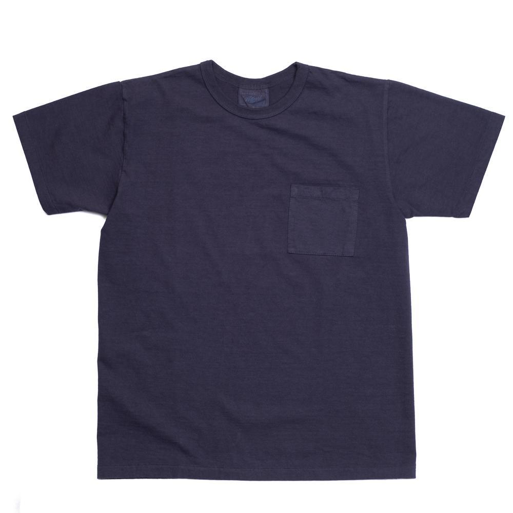 Allevol Heavy Duty Crew Neck Square Pocket T-shirt Navy – Clutch Cafe