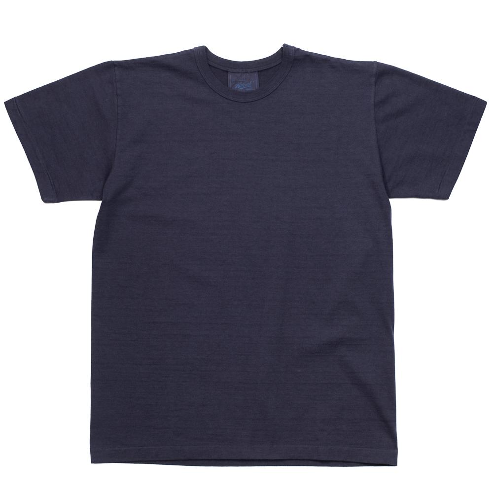 Allevol Heavy Duty Crew Neck T-Shirt Navy-T-shirt-Clutch Cafe
