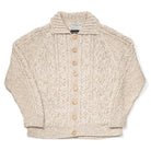 Allevol 3A Lumber Cardigan Linen/ Cotton Natural-Cardigan-Clutch Cafe