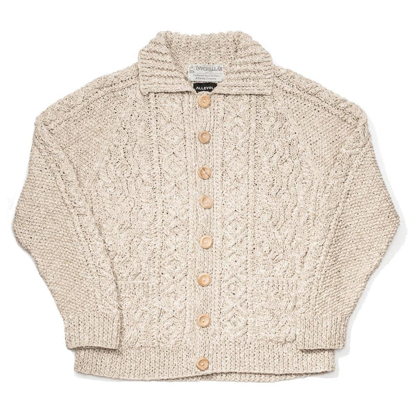 Allevol x Inverallan 3A Lumber Cardigan Linen/ Cotton Natural