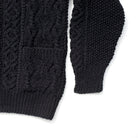 Allevol x Inverallan Cable Knit Cardigan 3A Black, Clutch Cafe London