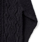 Allevol x Inverallan Cable Knit Cardigan 3A Black, Clutch Cafe London