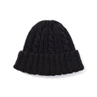 Allevol x Inverallan Cable Knit Cotton Beanie 22F Black-Accessory-Clutch Cafe
