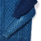 Allevol x Inverallan Cable Knit Crew 1A Indigo-Knitwear-Clutch Cafe