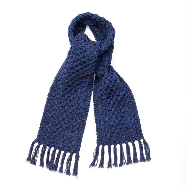 Allevol x Inverallan Knit Cotton Scarf Indigo-Accessory-Clutch Cafe