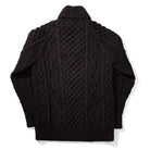Allevol x Inverallan Shawl Collar Cardigan 6A Indigo Cotton Black-Knitwear-Clutch Cafe
