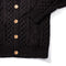 Allevol x Inverallan Shawl Collar Cardigan 6A Indigo Cotton Black-Knitwear-Clutch Cafe