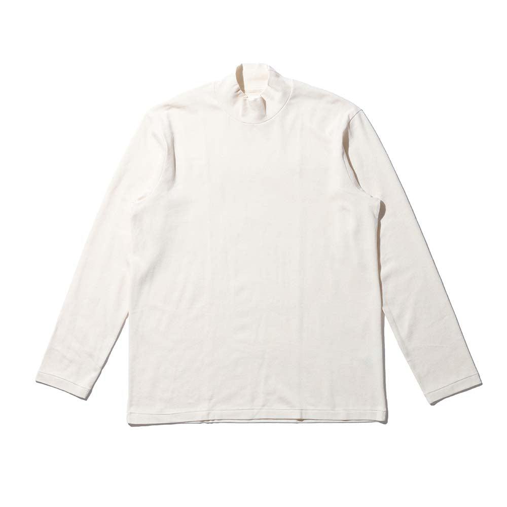 Anatomica Mock Neck Tee L/S Natural-Top-Clutch Cafe
