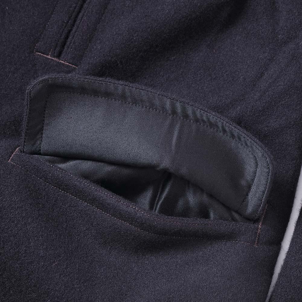 Anatomica Pea Coat Long Navy-Coat-Clutch Cafe