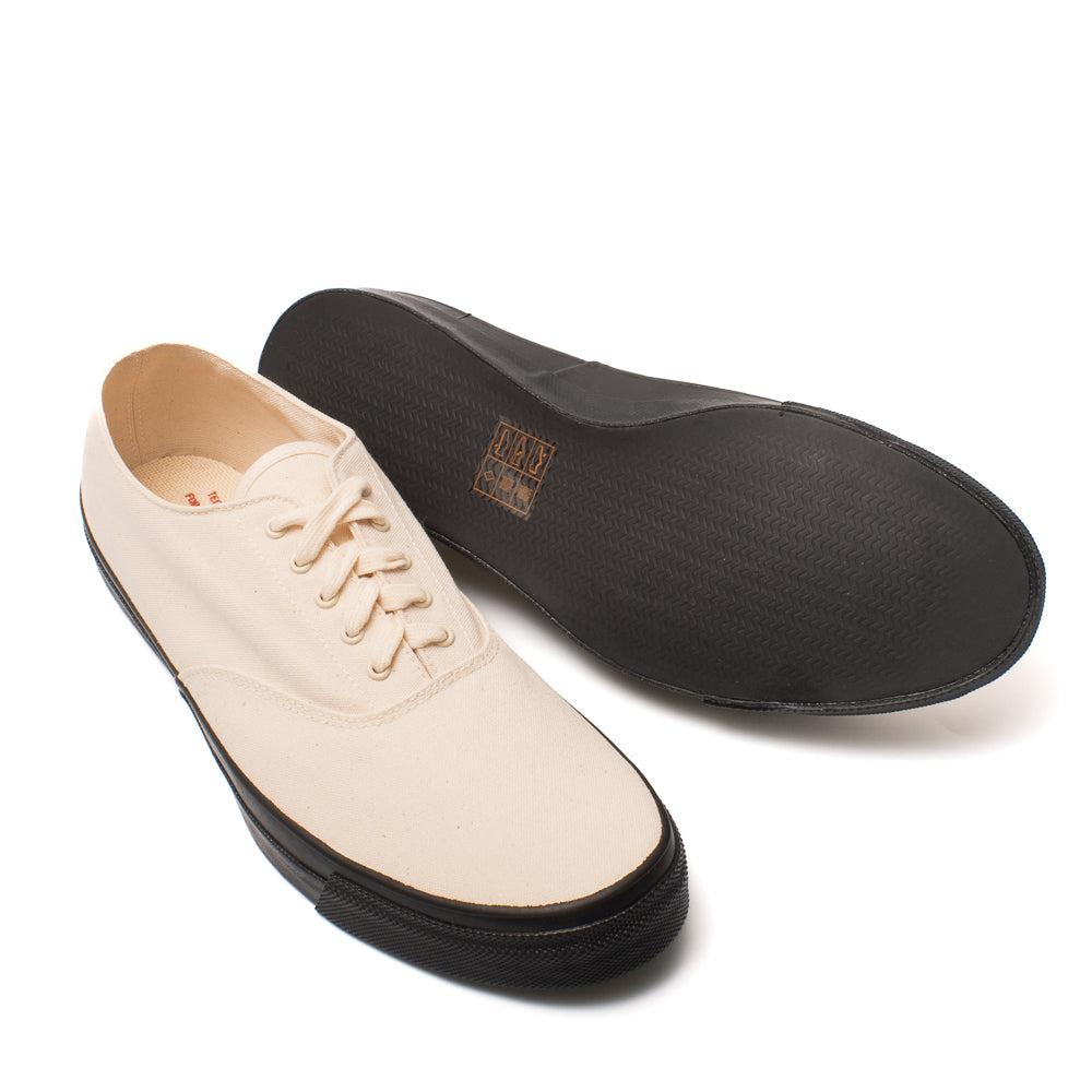 Anatomica x Wakouwa Deck Shoes Low Natural x Black-Shoes-Clutch Cafe