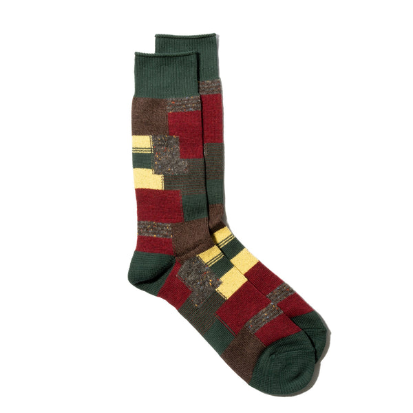 Anonymous Ism Patchwork Crew Moss-Socks-Clutch Cafe