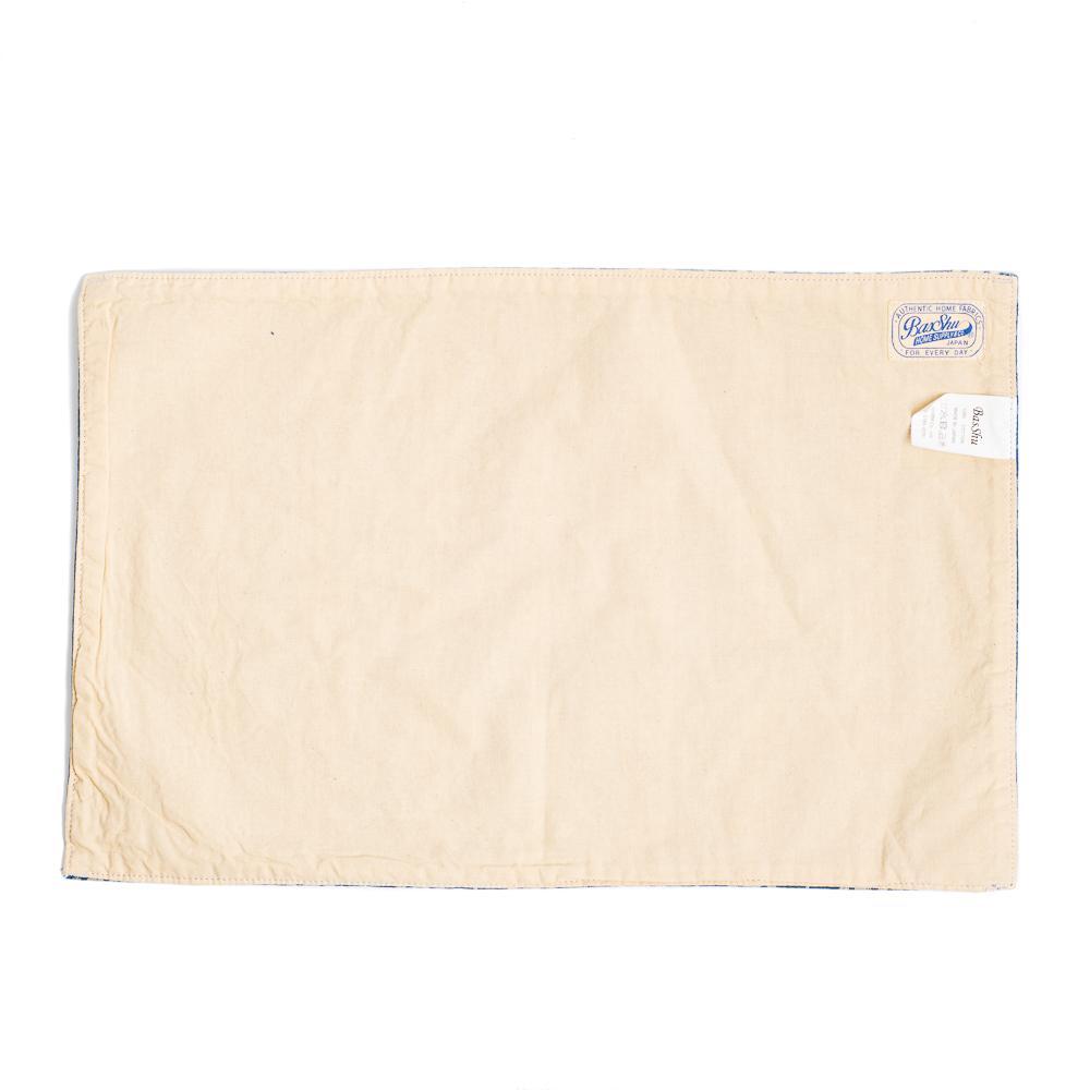 BasShu Grandad Check Place Mat Indigo Check (D)-Place Mat-Clutch Cafe