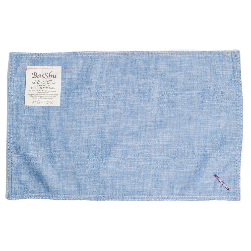 BasShu Place Mat Chambray Blue-Place Mat-Clutch Cafe