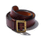 Belafonte Ragtime Leather Garrison Belt (30mm) Brown x Brass-Belt-Clutch Cafe