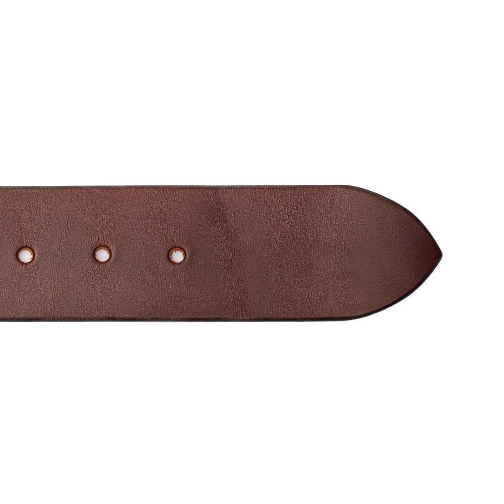 Belafonte Ragtime Leather Garrison Belt 45mm Brown x Brass-Belt-Clutch Cafe