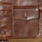 Buzz Rickson's A-1 No. 31-800P Seal Brown-Leather Jacket-Clutch Cafe