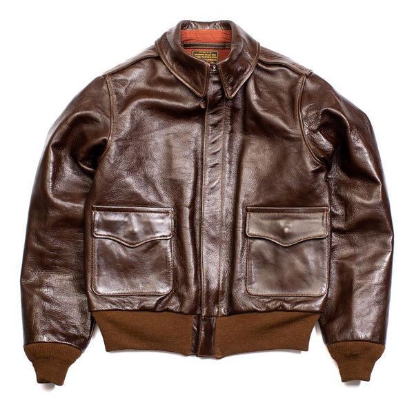 Buzz Rickson's Type A-2 Rough Wear 23380 No Stencil Leather Jacket Seal ...