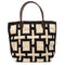 Chamula CHB05-09 Blanket Tote Bag Cross & Squares-Bag-Clutch Cafe