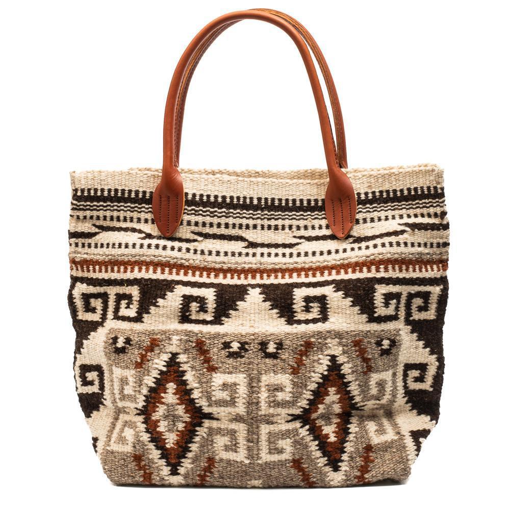 Chamula Blanket Tote Bag Greca Antigua-Bag-Clutch Cafe