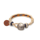 Chamula Concho Bracelet Natural x Orange-Bracelet-Clutch Cafe