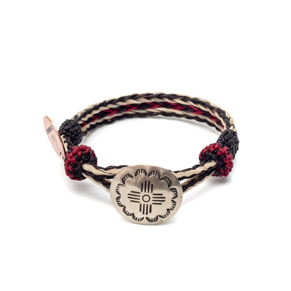 Chamula Concho Bracelet Red x Black-Bracelet-Clutch Cafe