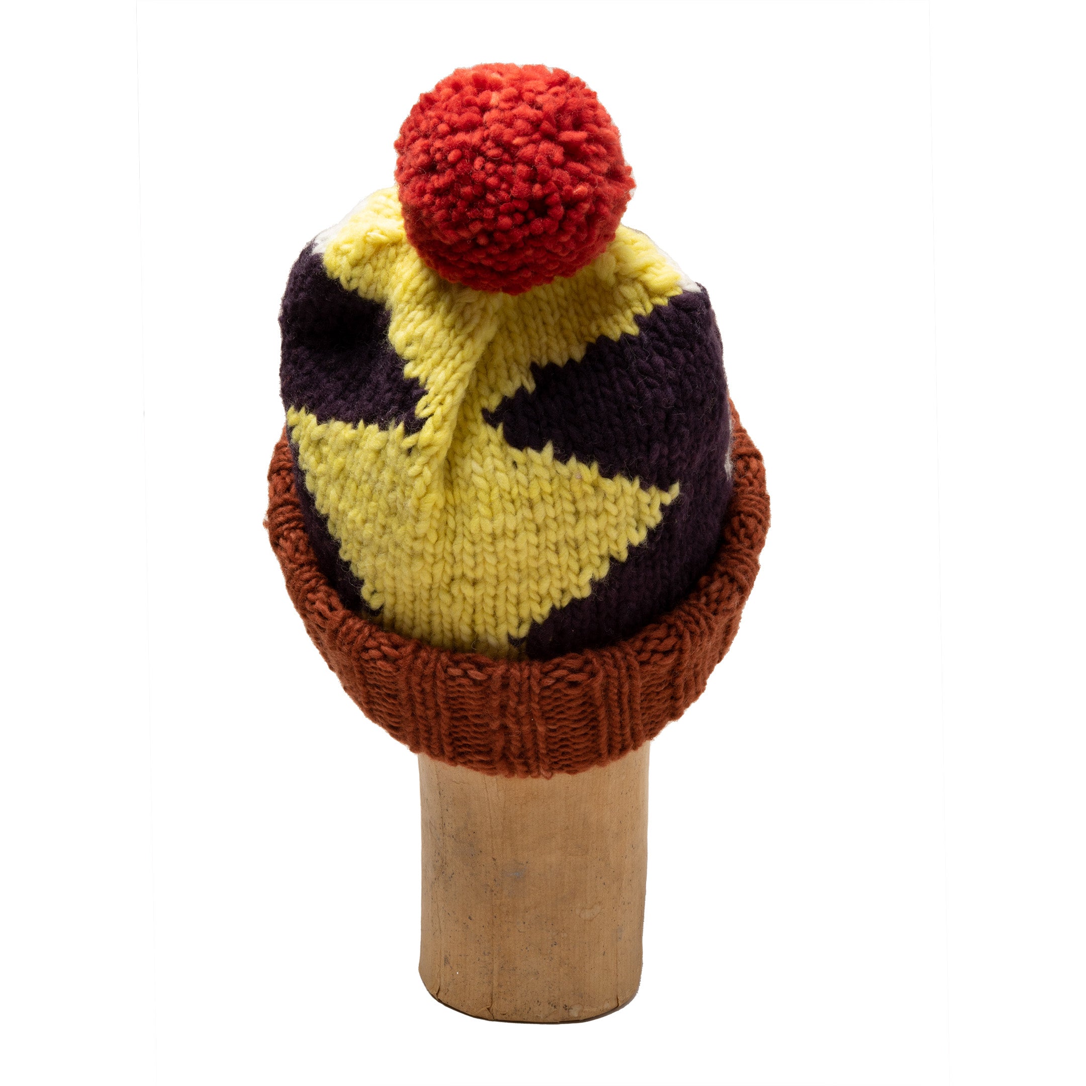 Chamula Double Cuff Cap Lightning Red Rust-Hat-Clutch Cafe