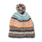 Chamula Double Cuff Cap Multi Stripe Pearl Grey-Hat-Clutch Cafe