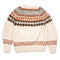 Chamula Fair Isle #3 Pullover Sweater Ivory-Knitwear-Clutch Cafe