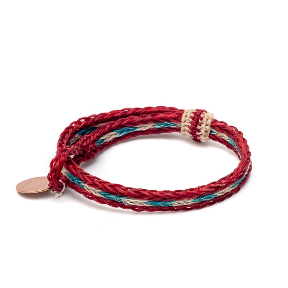 Chamula H.H. Braided Bracelet Red-Bracelet-Clutch Cafe