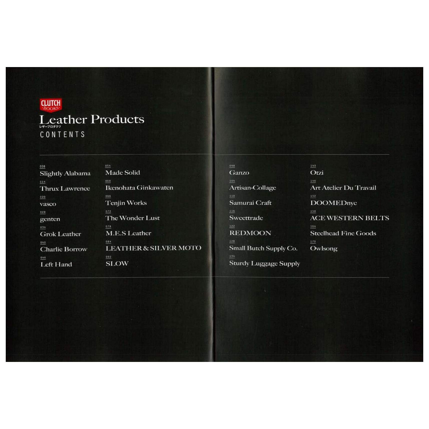 Clutch Books "LEATHER PRODUCTS"-Magazine-Clutch Cafe