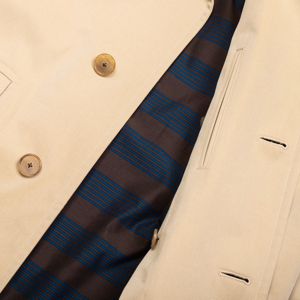 Coherence Corb II Beige Gabardine-Raincoat-Clutch Cafe